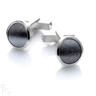 Manschettenknöpfe Radial Tantal Manschettenknöpfe, Material: Tantal, Silber 925. Made in Germany