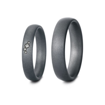 1125-10 | 1125-15 Tantal Ringe Haudarin® Material: Tantal und Diamanten