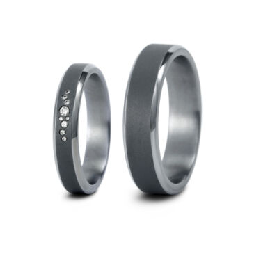 1140-10 | 1140-15 Tantal Ringe Haudarin® Material: Tantal und Diamanten
