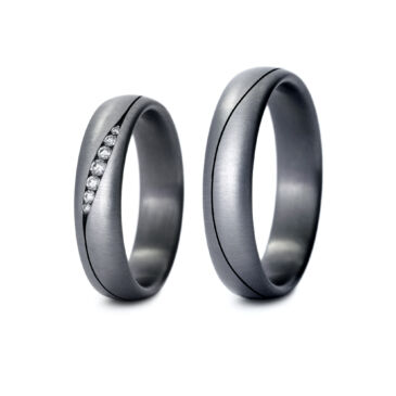 1130-10 | 1130-15 Tantal Ringe Haudarin® Material: Tantal und Diamanten