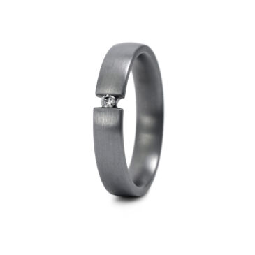 Scheinspannring Tantal, Quer
0,03ct Tantal Ringe Haudarin® Material: Tantal, Diamant